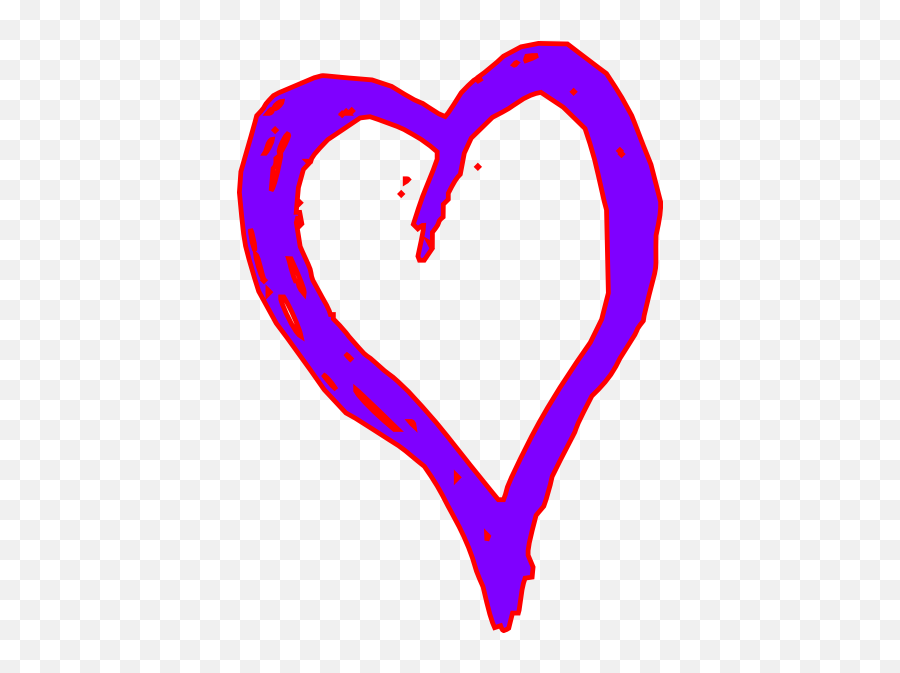 Purple Heart Clip Art At Vector Clip Art 4 - Wikiclipart Emoji,Purple Heart Clipart