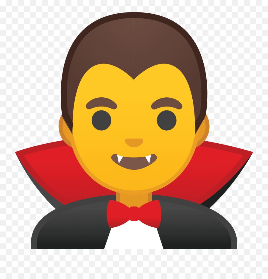 Man Vampire Emoji Clipart - Dracula Emoji Png,Vampire Clipart