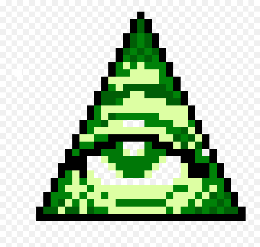 The All Seeing Eye - Illuminati Pixel Art Clipart Full Emoji,All Seeing Eye Clipart