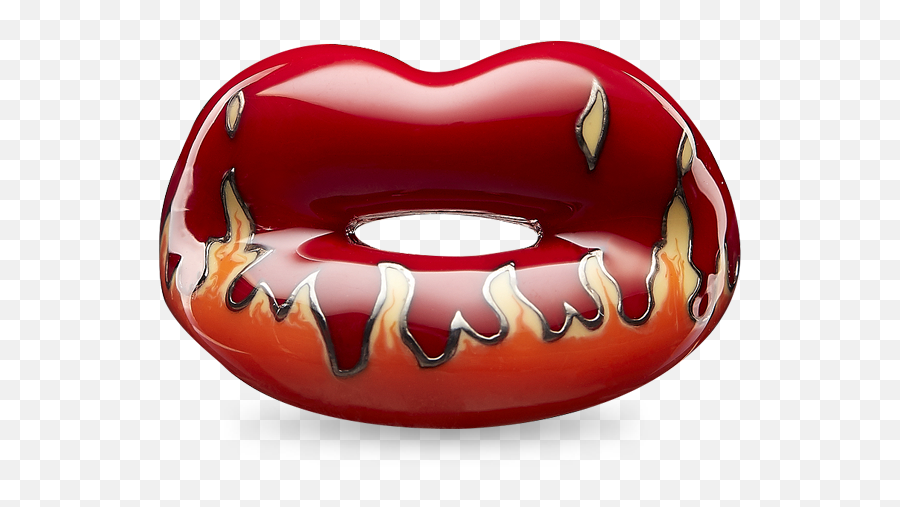 Very Red Red Solange Lip Ring Emoji,Lip Ring Png