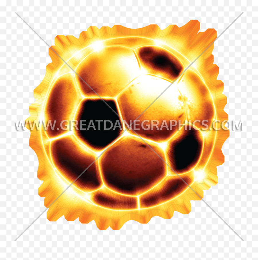 Soccer Ball Fire Production Ready Artwork For T - Shirt Printing Emoji,Ball Of Fire Png