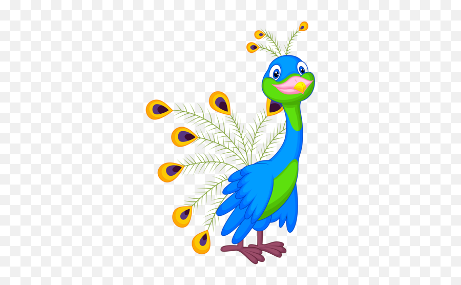 Pretty Peacock Clipart - Peacock Clipart Png Emoji,Peacock Clipart