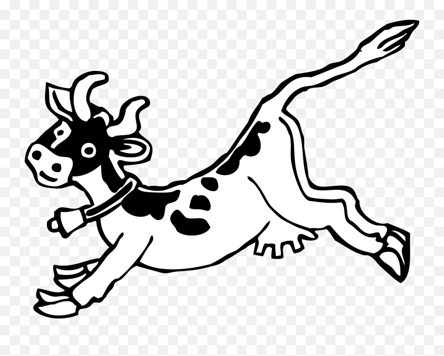 Jumping Cow Cartoon Clip Art At Clkercom - Vector Clip Art Clip Art Cow Jumping Emoji,Jump Clipart