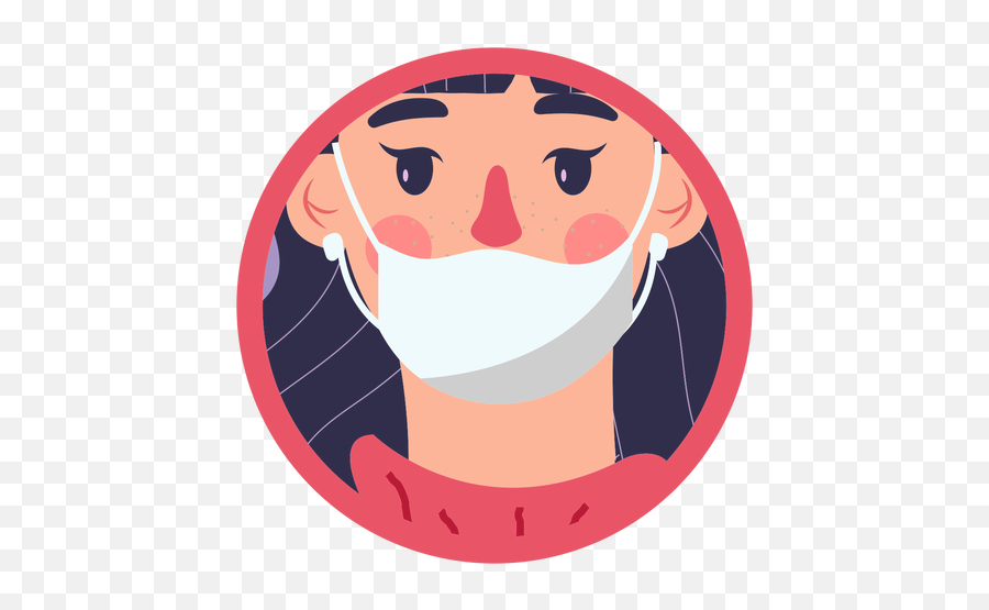 Covid 19 Face Mask Girl - Transparent Png U0026 Svg Vector File Emoji,Surgical Mask Clipart