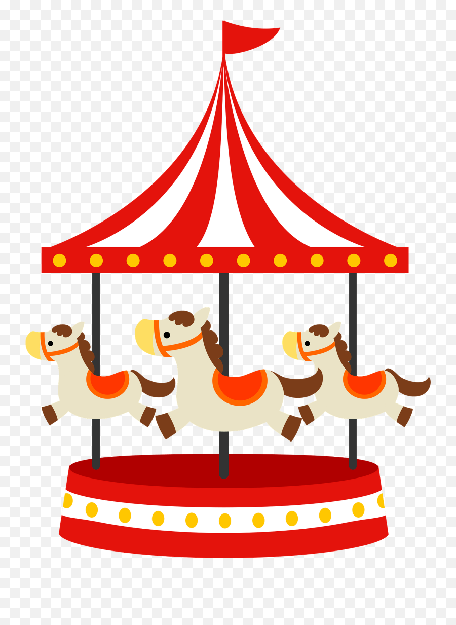 Merry Go Round Clipart - Transparent Merry Go Round Clipart Emoji,Carousel Clipart