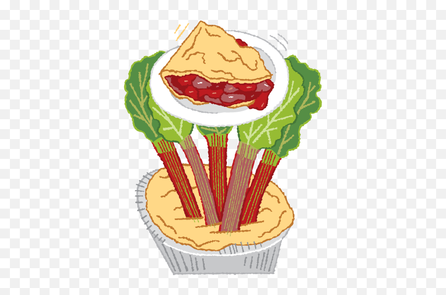 Download Hd Simply Rhubarb Pie - Rhubarb Pie Clipart Rhubarb Pie Clipart Emoji,Pie Clipart
