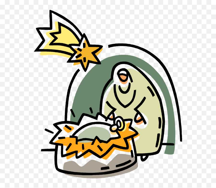Vector Illustration Of Festive Season Christmas Nativity - Fiction Emoji,Nativity Clipart