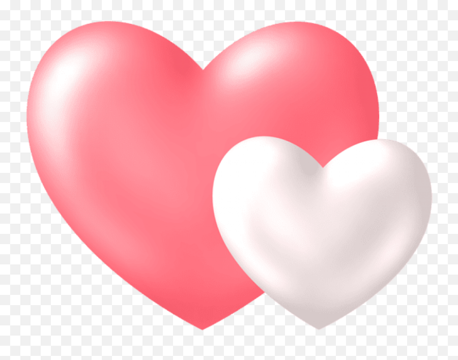Rose Gold Heart Transparent Background - Two Heart Images Hd Love Two Heart Png Emoji,Heart Transparent Background