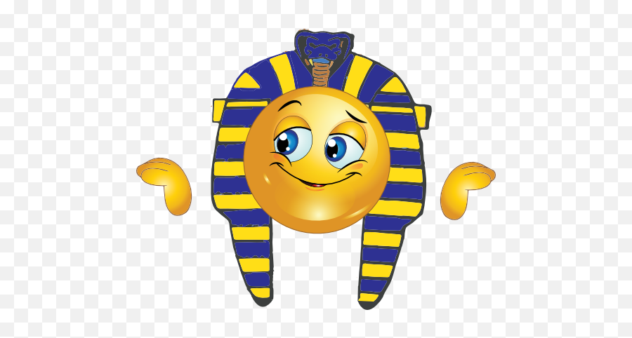 Clipart Pharaoh Boy Smiley - Egyptian Smiley Face 512x401 Egyptian Smiley Emoji,Egyptian Clipart