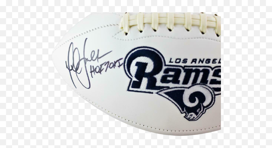 Marshall Faulk Los Angeles Rams Signed - Football Autographed Paraphernalia Emoji,St Louis Rams Logo