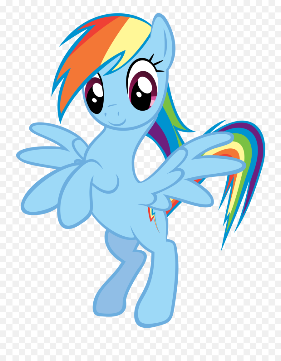 Rainbow Dash - Rainbow Dash Mlp Character Emoji,Rainbow Dash Transparent