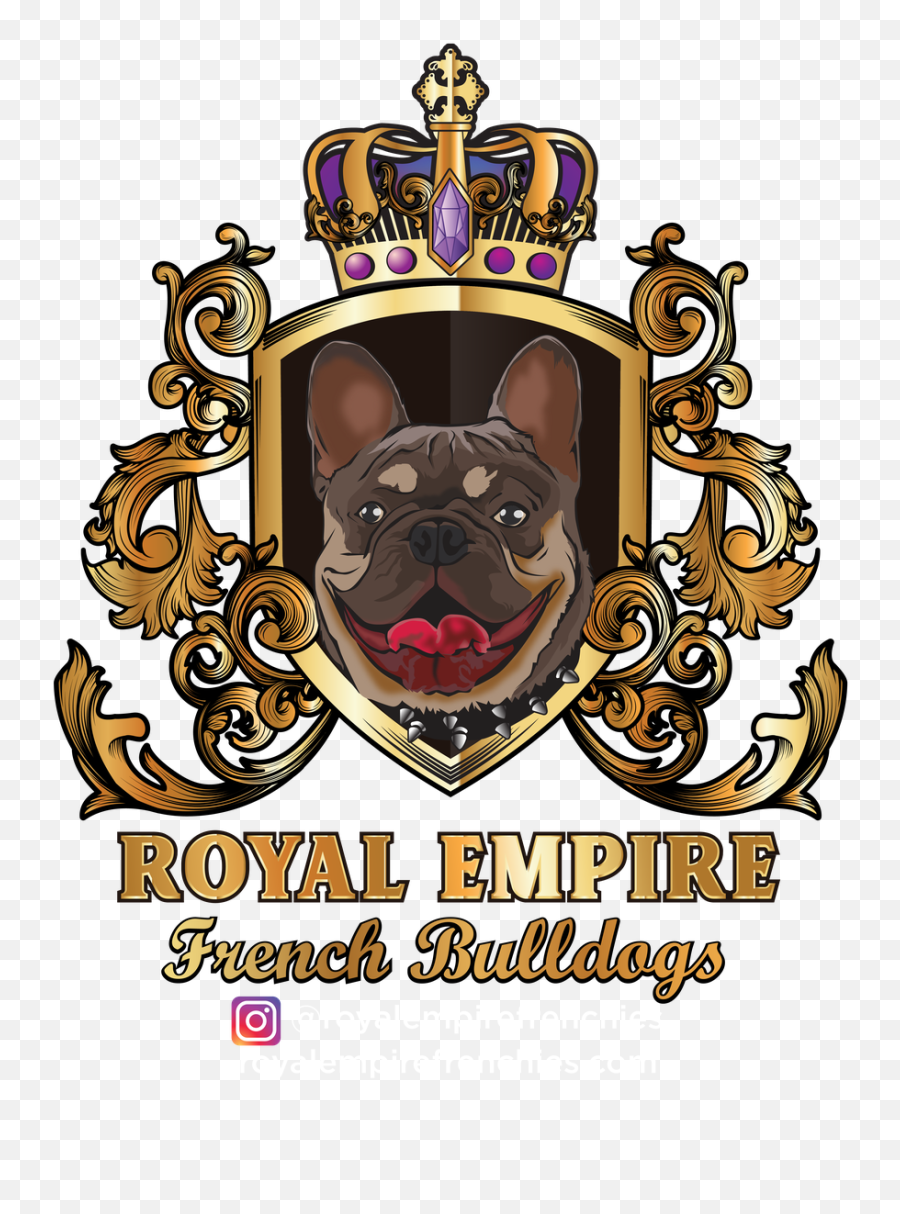 Royal Empire French Bulldogs - Home Emoji,French Bulldog Logo