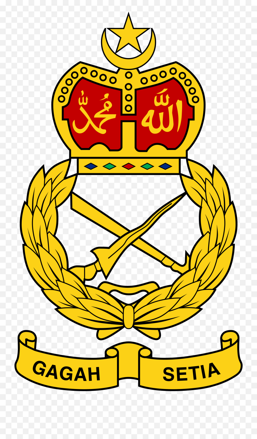 Malaysian Army - Wikipedia Logo Tentera Darat Malaysia Emoji,Etika Logo