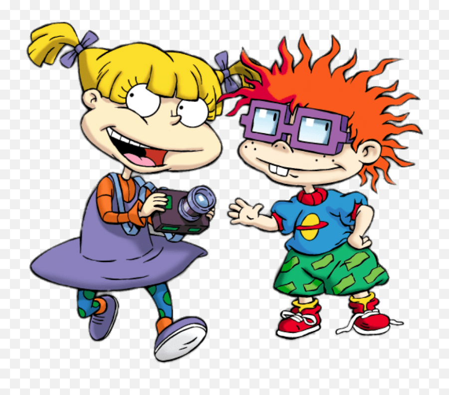 Check Out This Transparent Rugrats Angelica And Chuckie Png Emoji,Rugrats Logo Png