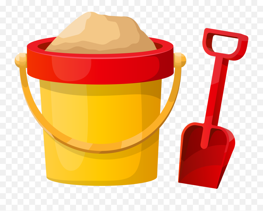 Beach Bucket Png Clipart Transparent - Beach Bucket Png Transparent Emoji,Shovel Clipart