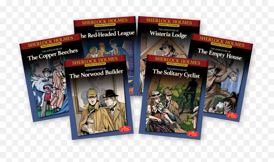 Sherlock Holmes Graphic Mysteries Books 7 - 12 Emoji,Sherlock Holmes Png