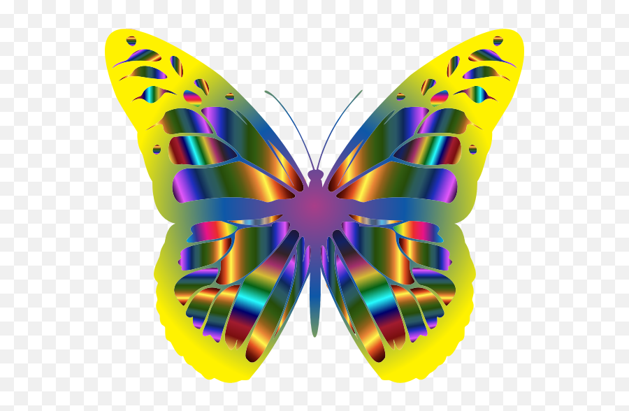 Iridescent Monarch Butterfly 24 Free Svg Emoji,Monarch Butterfly Transparent Background