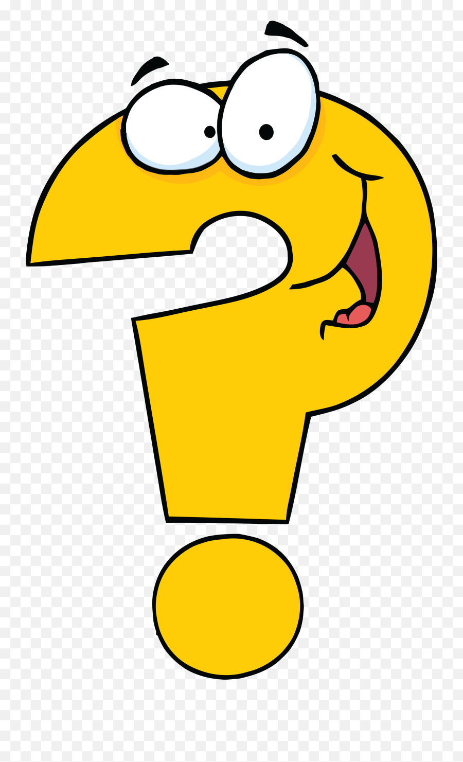 Clipart Question Mark Transparent Png - Question Mark Cartoon Emoji,Question Mark Clipart