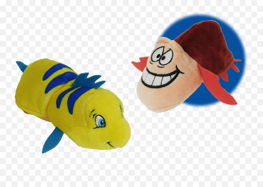 Flipazoo Disney The Little Mermaid 5 Flounder To Sebastian 2 - In1 Plush Emoji,Little Mermaid Jr Logo