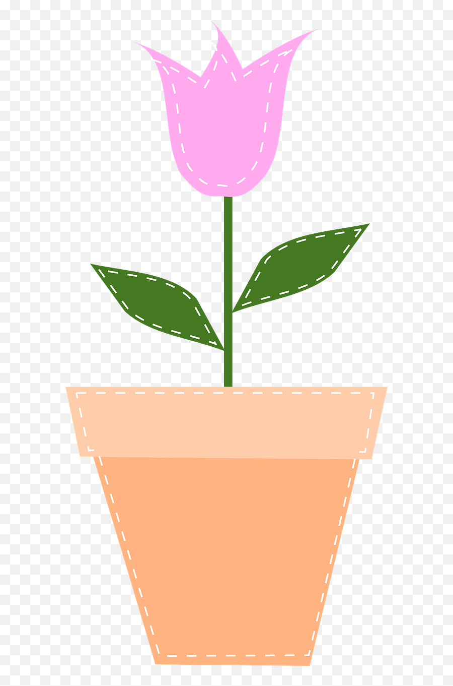 Flower Pot Png Clip Art Transparent Png - Floral Emoji,Flower Pot Clipart
