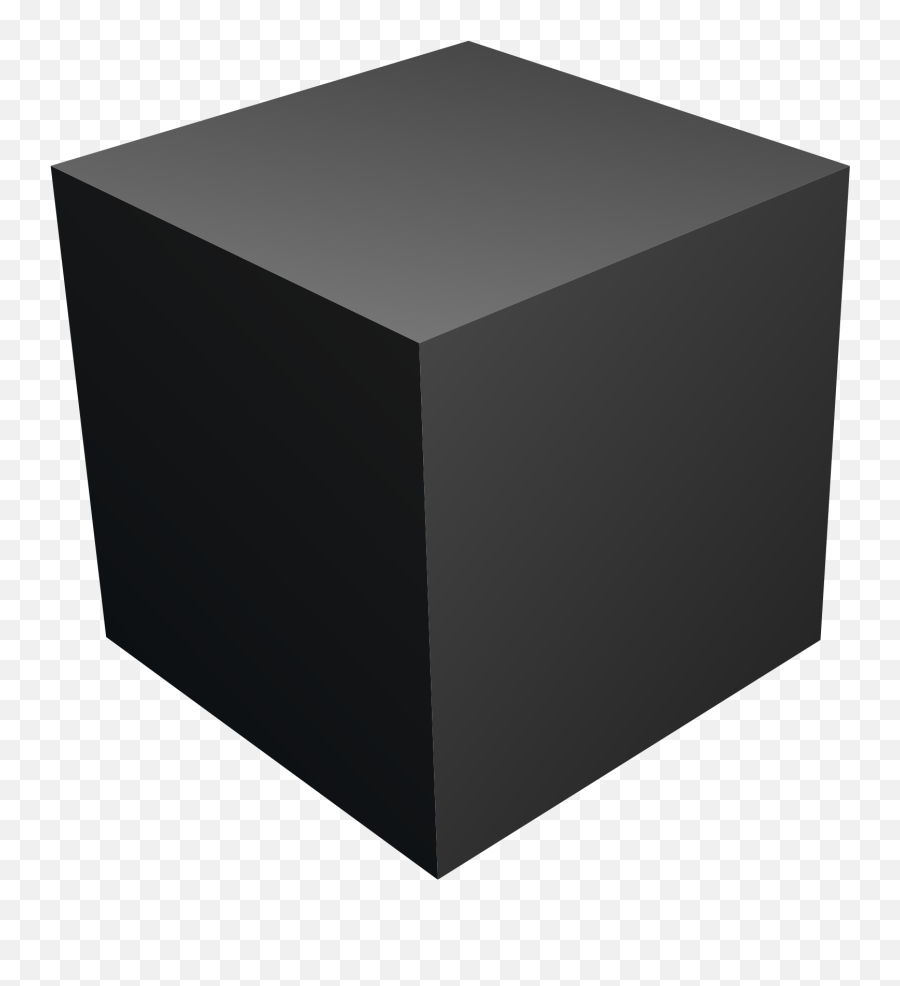 Cube - Black Cube Png Emoji,Cube Png