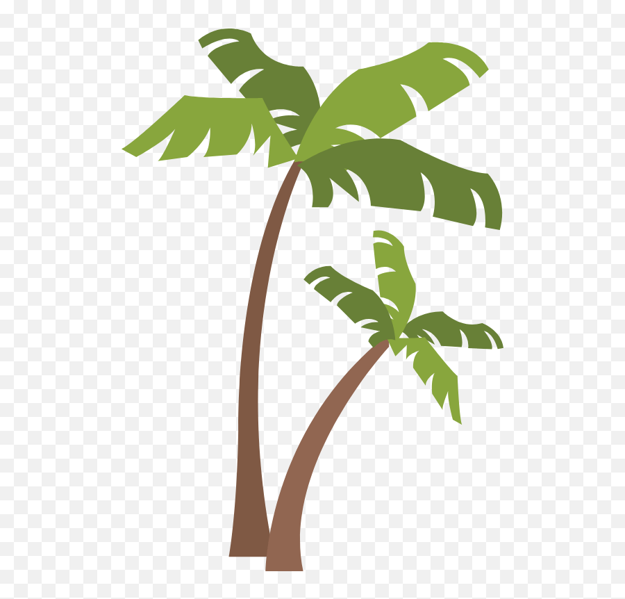 Tropical Palm Trees Graphic - Days Of The Week In Haitian Creole Emoji,Palm Trees Clipart