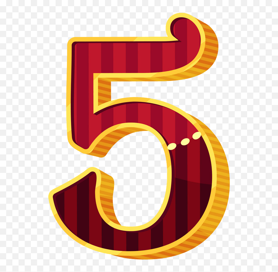Number 5 Png Transparent - Number 5 Png Colorful Emoji,5 Clipart