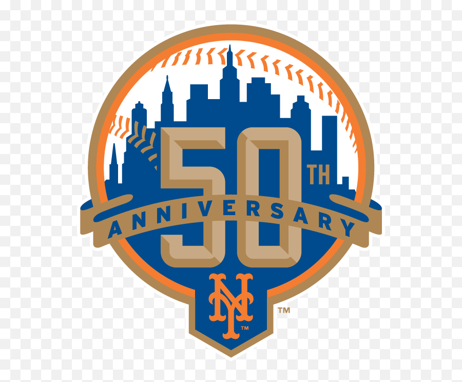 Mets 50th Anniversary - New York Mets Emoji,Mets Logo