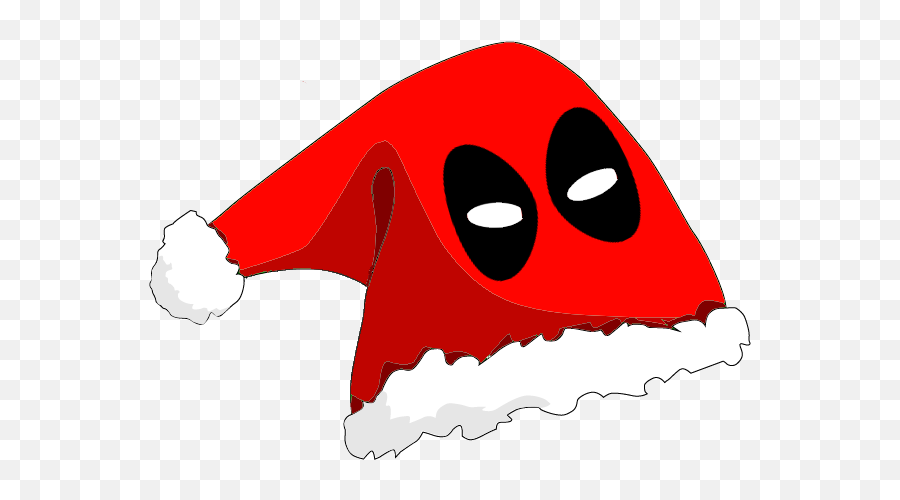 Deadpool Christmas Hat Anyone - Santa Hat Clip Art Emoji,Deadpool Clipart