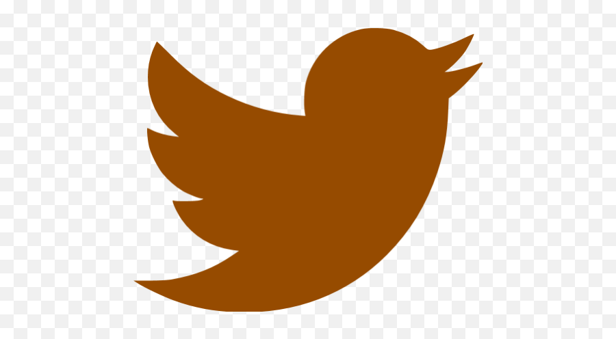 Brown Twitter Icon - Twitter Logo Transparent Emoji,Twitter Png