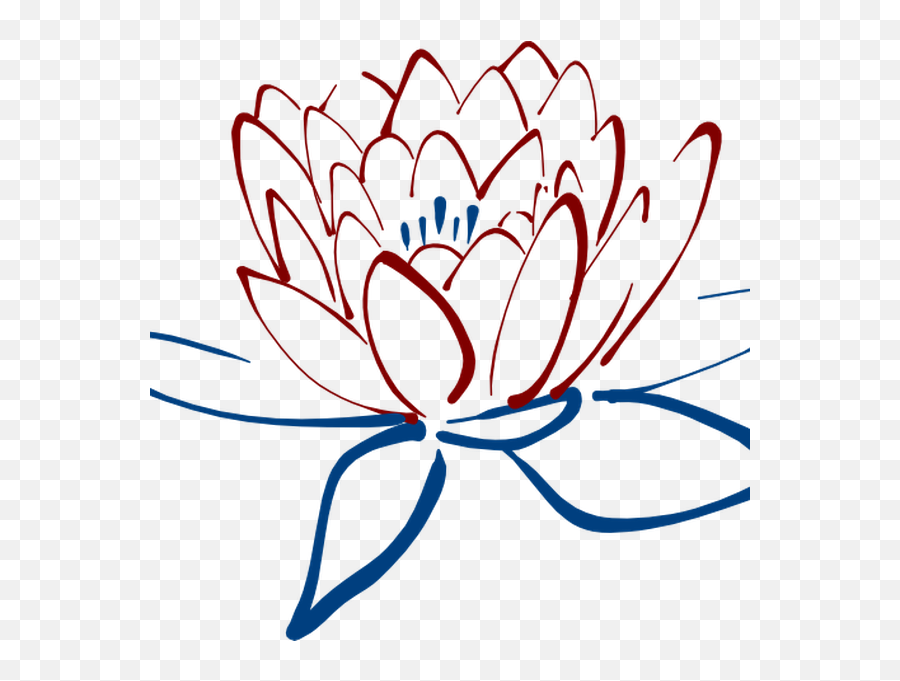 How To Set Use Red Blue Lotus Clipart - Lotus Clip Art Lotus Flower Png Drawing Emoji,Prison Clipart