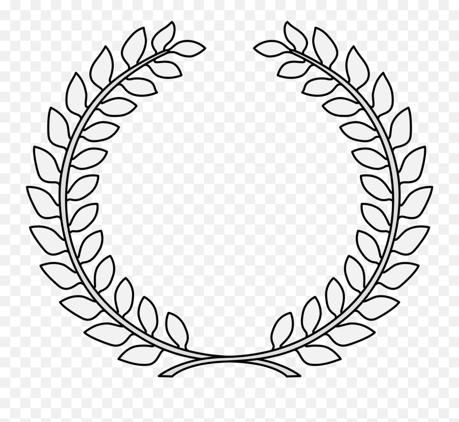 Wreath - Traceable Heraldic Art Laurel Wreath Outline Emoji,Laurel Wreath Png