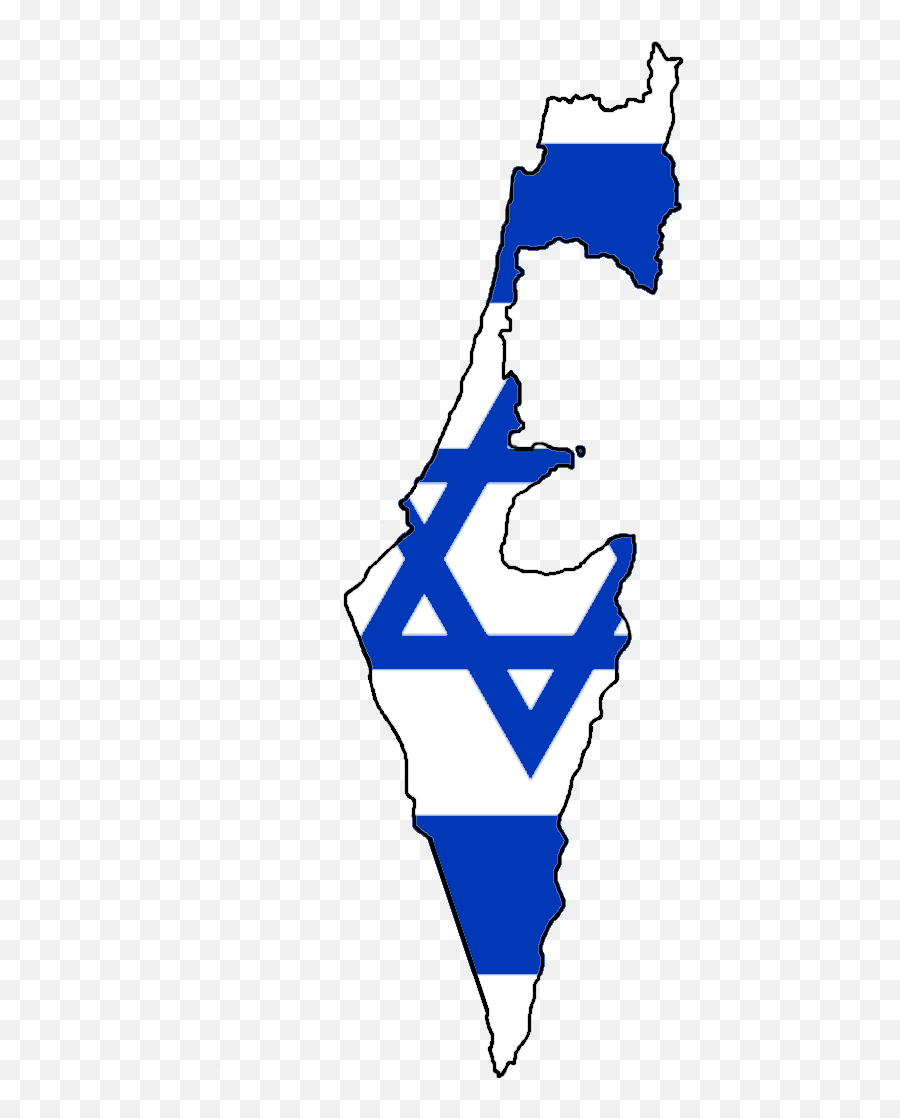 Flag Map Of Israel Before The 1949 - Transparent Israel Clip Art Emoji,Israel Png