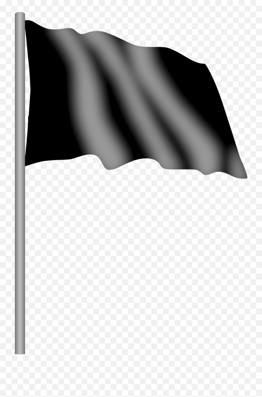 Black Flag Clipart Png Download - Transparent Black Flag Clipart Emoji,White Flag Png