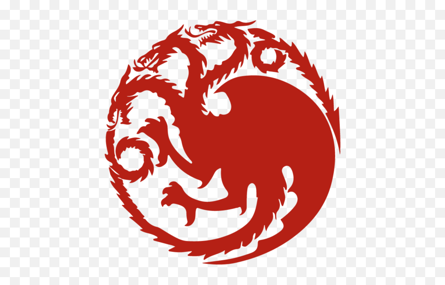 House Targaryen Transparent Png - Game Of Thrones Targaryen Logo Png Emoji,Game Of Thrones Transparent