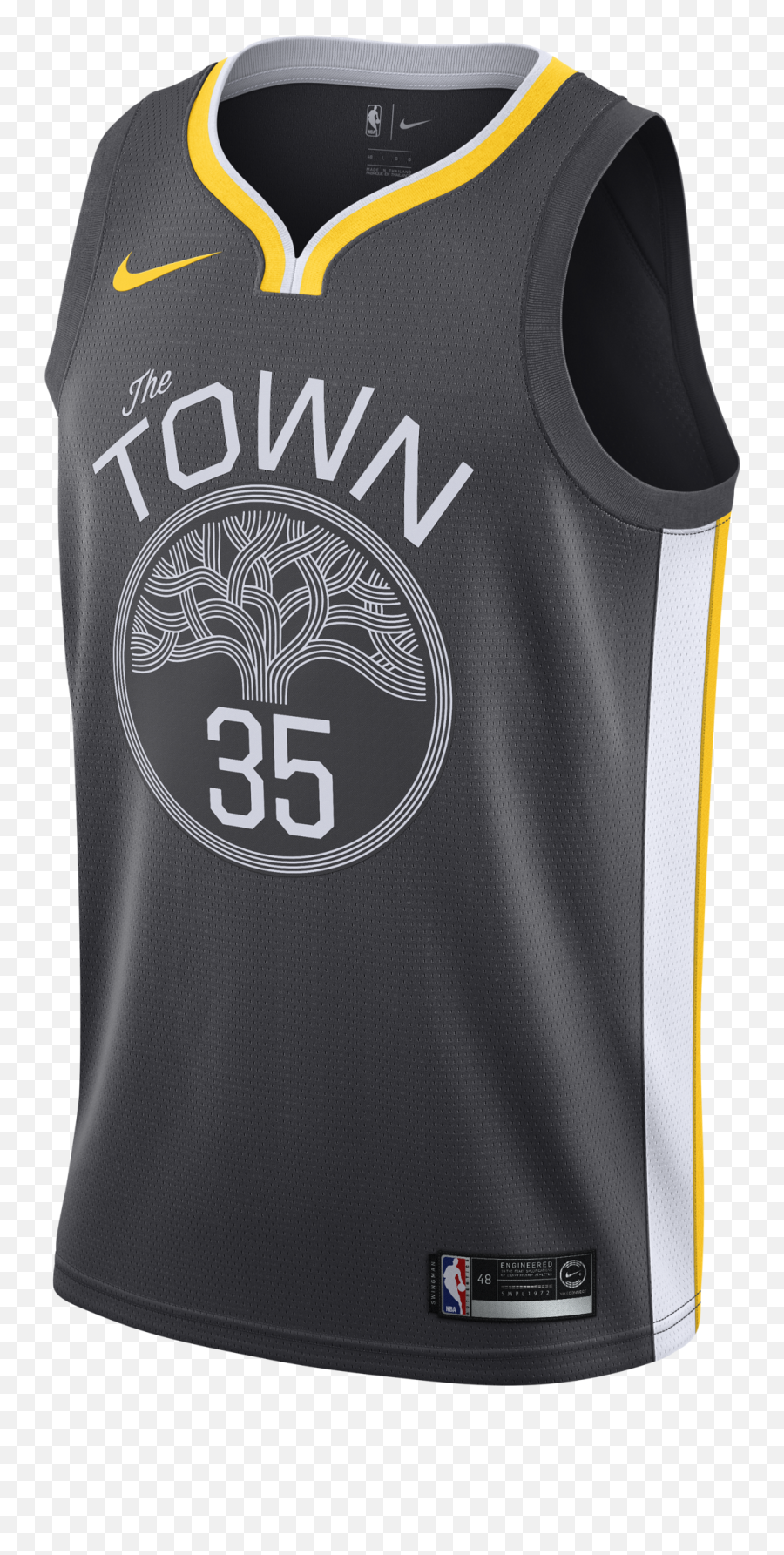 Nike Nba Golden State Warriors Kevin - Klay Thompson Black Jersey Emoji,Kevin Durant Logo