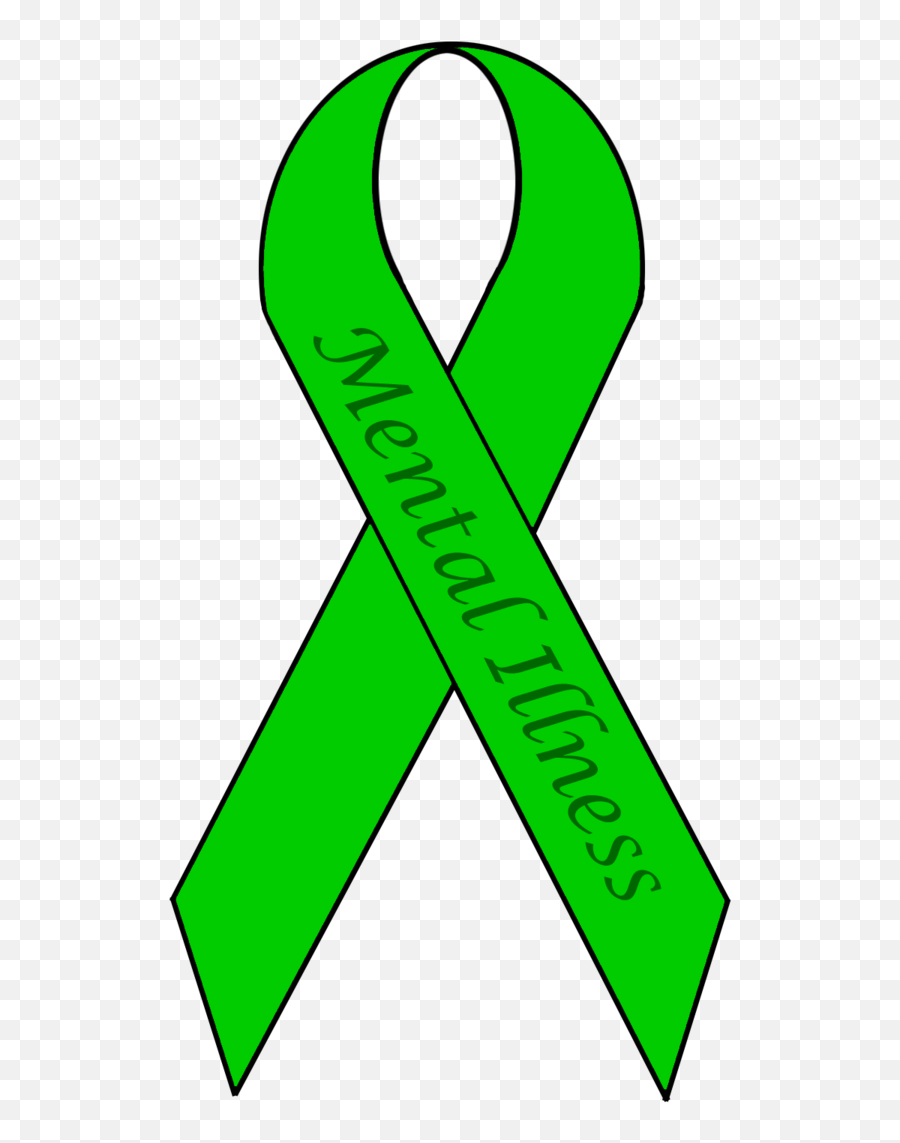 Mental Health Awareness Ribbon - Mental Illness Transparent Mental Health Week Transparent Emoji,Awareness Ribbon Png