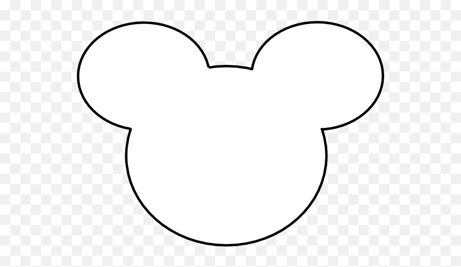 Free Mickey Mouse Silhouette Transparent Download Free Clip - Transparent White Mickey Mouse Head Emoji,Mickey Mouse Logo