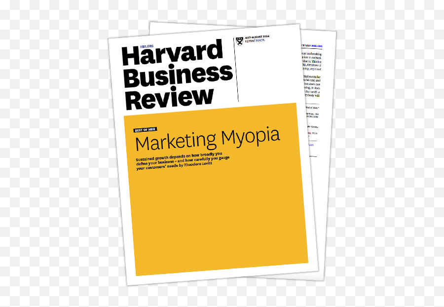 Harvard Business Review - Harvard Business Marketing Myopia Emoji,Harvard Business Review Logo