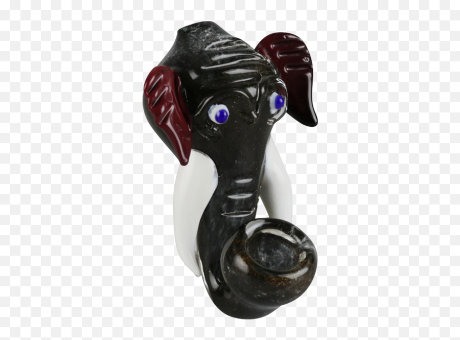 Elephant Head Fritted Glass Sherlock Pipe Emoji,Elephant Head Png