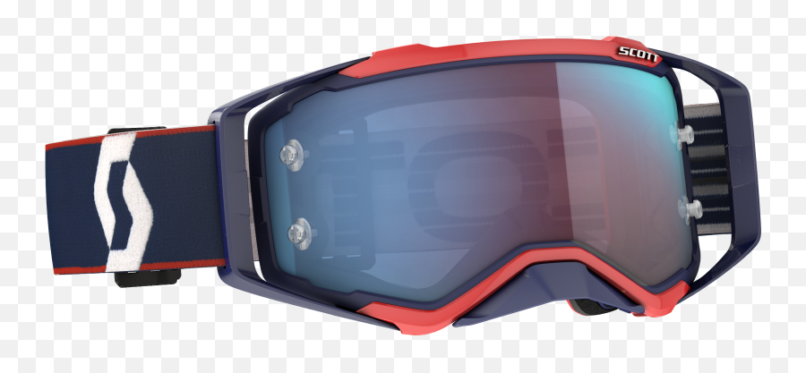 Scott - 2728216667349 Prospect Goggle Retro Bluered Blue Chrome Works Lens Emoji,Texas Tech Masked Rider Logo