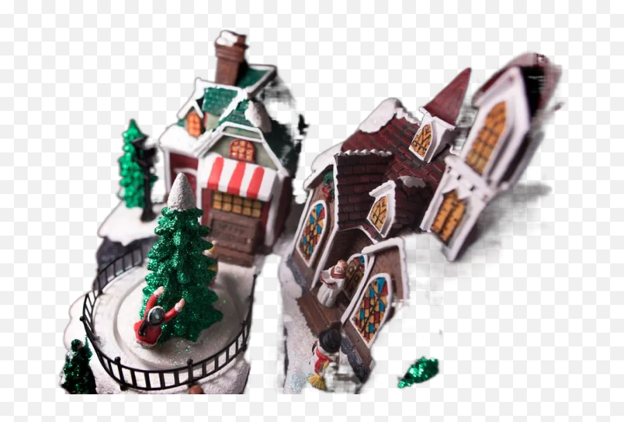 A Model Of The Christmas Holiday Replete With Church Emoji,Church Transparent Background