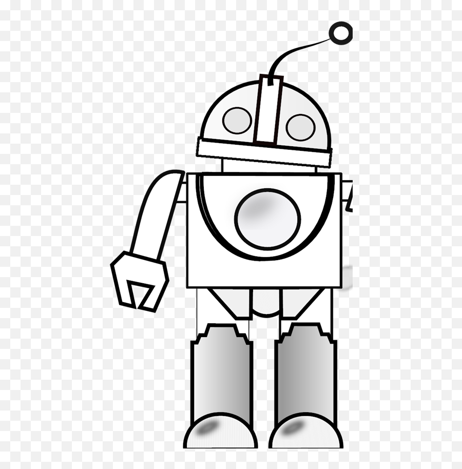 Robot Outline Svg Vector Robot Outline Clip Art - Svg Clipart Emoji,Free Robot Clipart