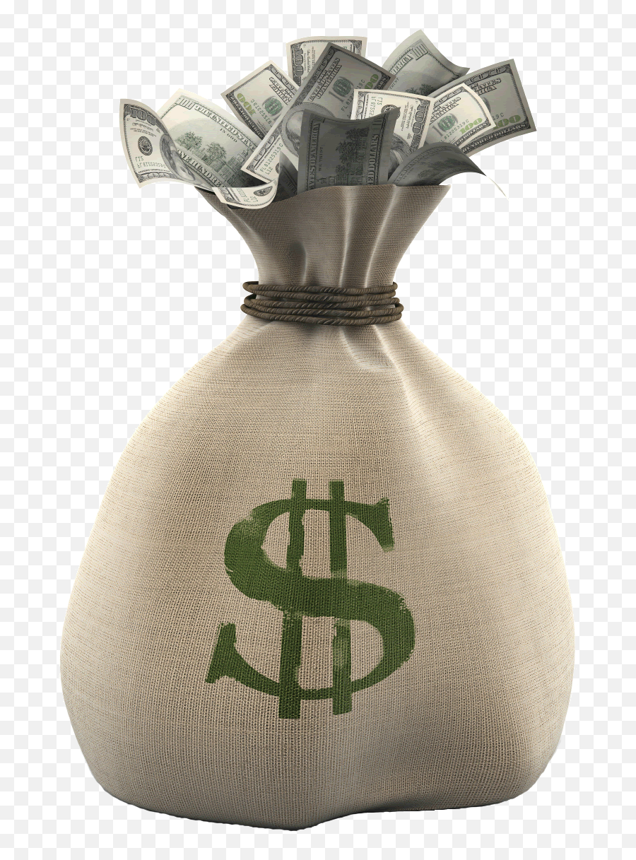 Money Bag Clipart Transparent Back - Money Bag Png Transparent Emoji,Money Bag Clipart