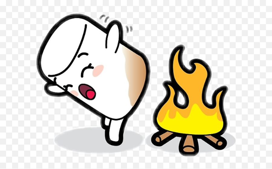 Marshmallow Toasty Butt Clipart - Clip Art Emoji,Marshmallow Clipart