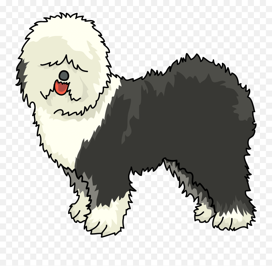 Old English Sheepdog Animal Clipart Free Download - Sheepdog Clipart Transparent Background Emoji,English Clipart