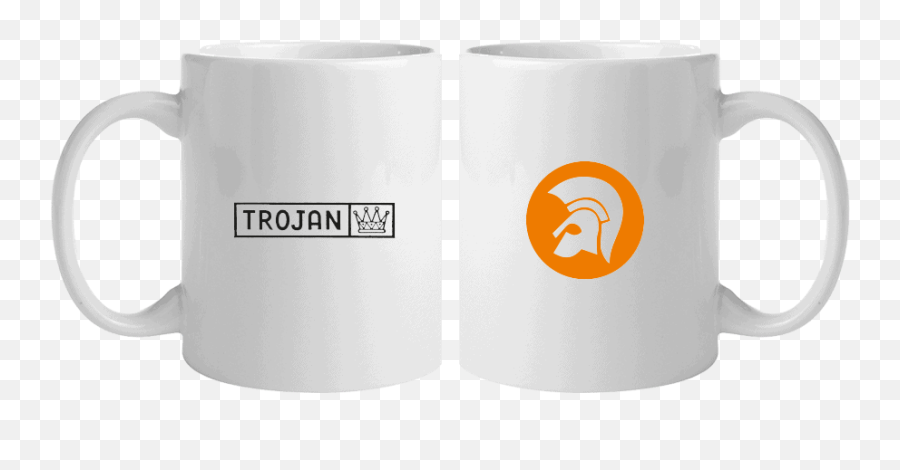 Merch - Magic Mug Emoji,Trojan Logo