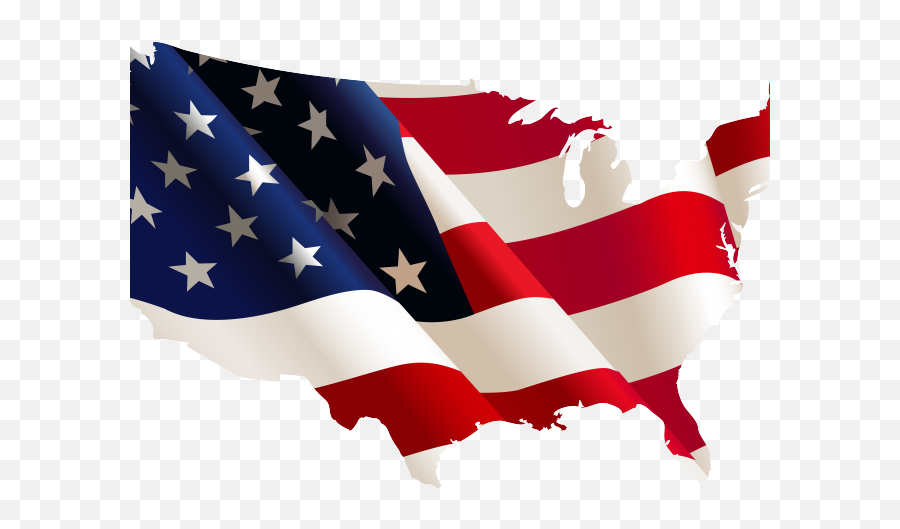 Free American Flag Clipart - American Flag Waving Emoji,American Flag Transparent Background