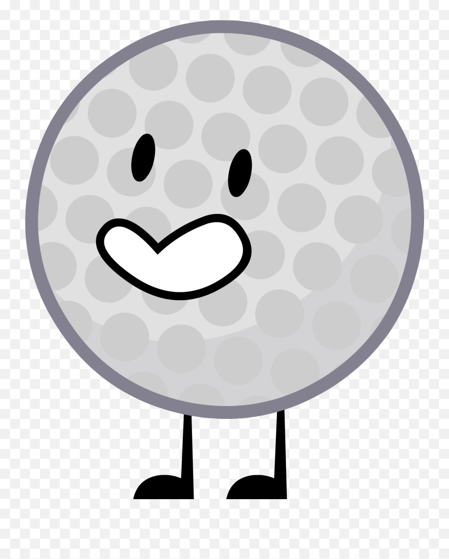 Download Golf Ball 1 - Golf Ball Bfdi Characters Emoji,Golf Ball Png