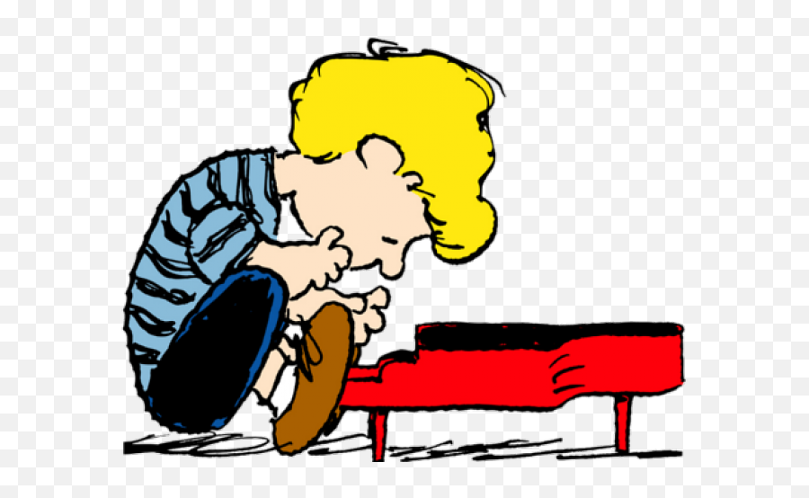 Peanuts Piano Clipart - Schroeder Peanuts Emoji,Piano Clipart